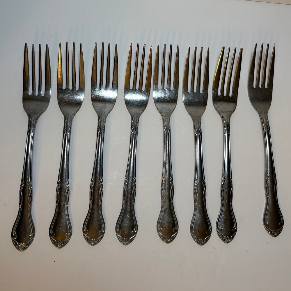 Delco Melinda Stainless Steel Set 8 Forks